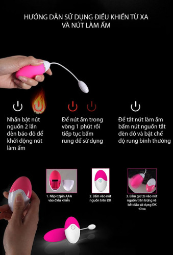 Hình ảnh chi tiết sextoy trứng rung cao cấp không dây Evo phát nhiệt